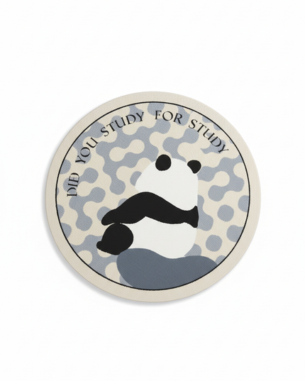 Kleiner runder Kurzflor-Teppich - mit Panda-Motiv - Ansicht 5